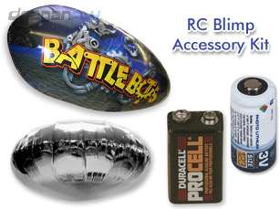 RC Blimp Accessory Kit 9V, 3V, BattleBot & UFO Balloons  