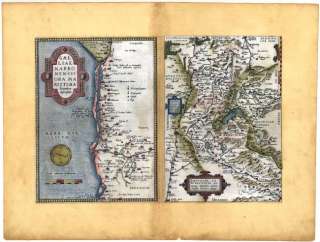 1570 Ortelius Map Theatrvm orbis terrarvm Burgundy region France 39 