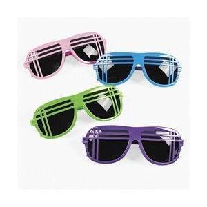  Neon 80S Style Sunglasses (1 dozen)   Bulk Toys & Games