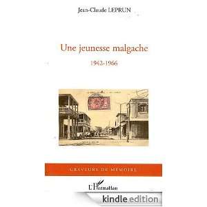Une jeunesse malgache (1942 1966) (Graveurs de mémoire) (French 