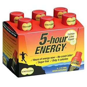  5 Hour Energy Energy Shot, Lemon Lime, 6 ct. Health 