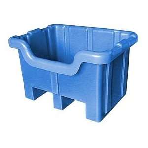  Hopper Front Plastic Container 41x37x32 1000 Lb Cap. Blue 