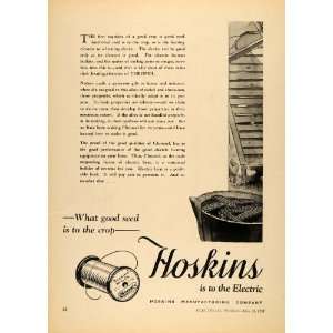  1930 Ad Hoskins Manufacturing Co Chromel Wire Crop Corn 