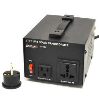 LiteFuze LT 750 Voltage Converter Step Up Down 110/220V  