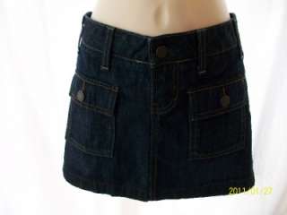 GAP 1969 dark denim short mini skirt size 1  