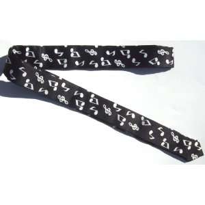  Music Note Skinny Tie For Rock Band Member Or Musician 