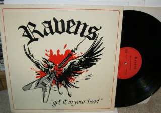 RAVENS GET IT IN YOUR HEAD PRIVATE FRENCH METAL 1984 RARE HARD ROCK LP 
