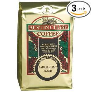 Austin Chase Coffee Company Laurelhurst Blend Ground, 12 Ounce Bags 