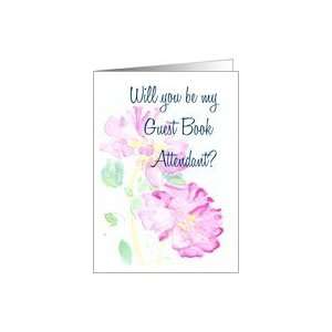  Wedding / Guest Book Attendant Request Card Health 