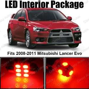   LED Lights Interior Package Deal Lancer Evo X (6 Pieces) Automotive
