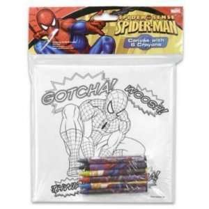  Color Set Board and 6 Crayons Spiderman Case Pack 24 