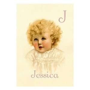  J for Jessica by Ida Waugh, 18x24