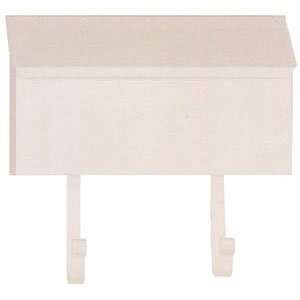   Smooth White Classic Rancher Wall Mounted Mailbox