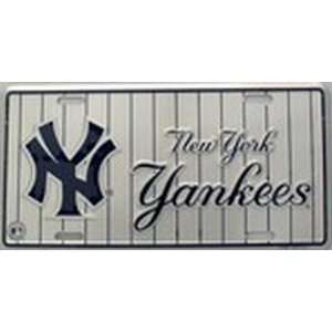   Yankees Pinstripe License Plate Plates Tags Tag auto vehicle car front