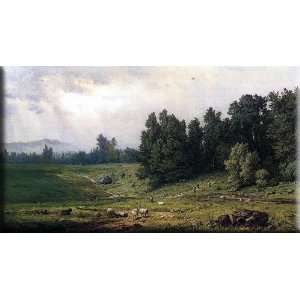   with Sheep 30x17 Streched Canvas Art by Inness, George