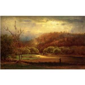     George Inness   24 x 16 inches   Fishing