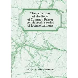   of lecture sermons William J. E. 1804 1886 Bennett  Books