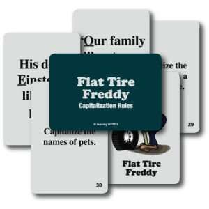  Flat Tire Freddy Capitalization Rules (Grades 3 8) Toys & Games