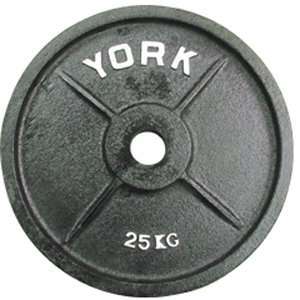  York Cast Iron Olympic Plate (Uncalibrated) 25 kg Health 