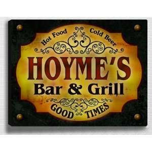  Hoymes Bar & Grill 14 x 11 Collectible Stretched 