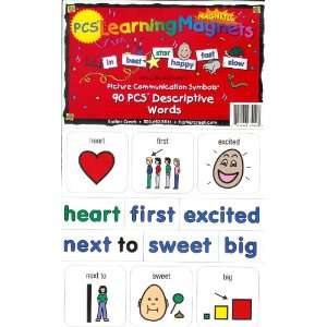  PCS Learning Magnets 90 Descriptive Words Toys & Games