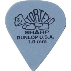  Dunlop Tortex Sharp Guitar Picks 1.0mm Blue 72 Pack 