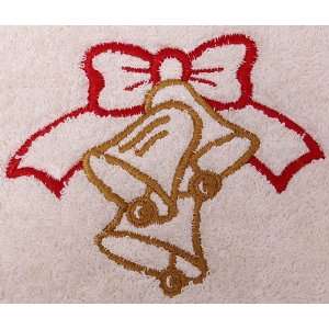  Christmas Bells and Bow Flour Sack Dish Towel Everything 