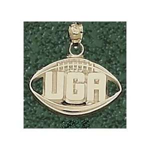  Anderson Jewelry Georgia Bulldogs Foottball Gold Charm 