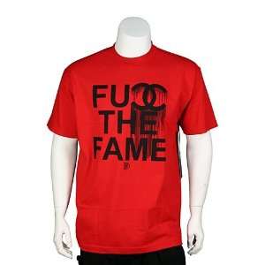 Filthy Dripped Fucc The Fame Tee Red. Size