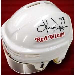  Kris Draper Memorabilia Signed Hockey Mini Helmet Sports 