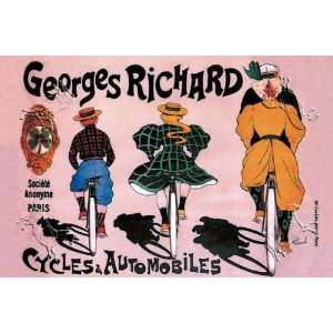  Georges Richard Cycles and Automobiles by Fernel. Size 26 