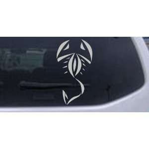 Tribal Scorpion Animals Car Window Wall Laptop Decal Sticker    Silver 