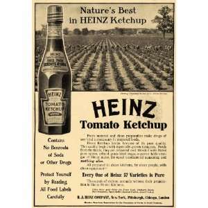  1910 Ad H J Heinz Co. Tomato Ketchup Condiment Farm 
