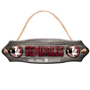 NCAA Florida State Seminoles Fence Wood Sign  Sports 