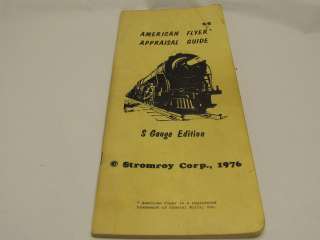 American Flyer Appraisal Guide S Gauge Edition 1976  