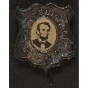  Republican invincible,Abraham Lincoln,campaign button 