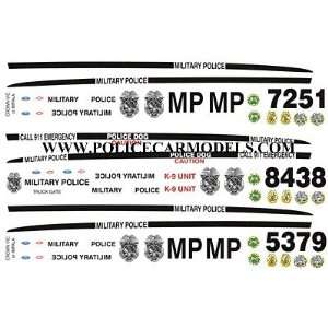  BILL BOZO US MILITARY POLICE DECALS