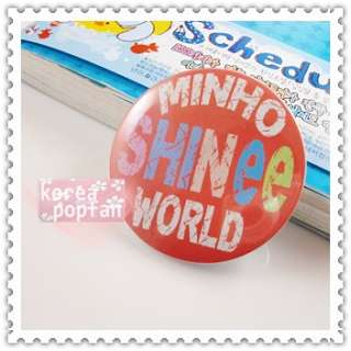SHINEE SHINee World MINHO KPOP Orange Notebook & Badge SET NEW  