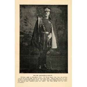  1912 Print Titanic Victim Military President Taft Major 