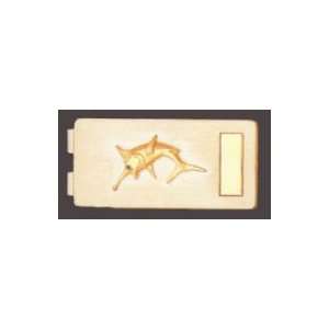 Peter Costello 14K Gold 25MM Marlin Money Clip with Engravable Signet