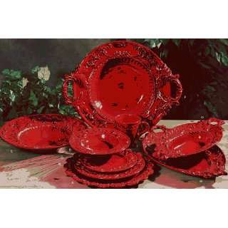  Intrada BAR7432R Baroque Soup Plate Red 10 Inch D Kitchen 