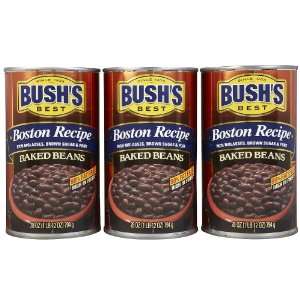 Bushs Boston Recipe Baked Beans, 28 oz, 3 pk