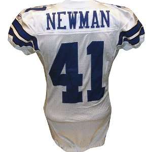  Terence Newman #41 2009 Cowboys Game Used White Jersey w 