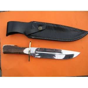  Awesome Hand Crafted Bowie Knife   12.5 Inch Clip Point 