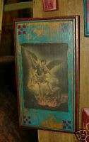Archangel St. Michael Panel Print Mexican Folk Art #1 Saint Religious 