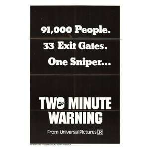  Two Minute Warning Original Movie Poster, 27 x 41 (1976 