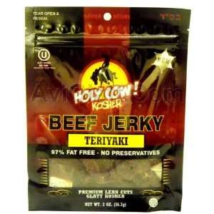 Holy Cow Kosher Beef Jerky Teriyaki Pack of 6   2 oz  