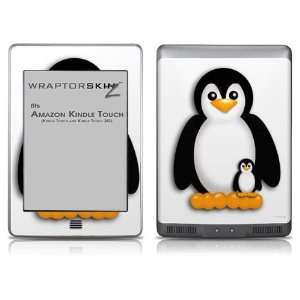     Kindle Touch Skin   Penguins on White 