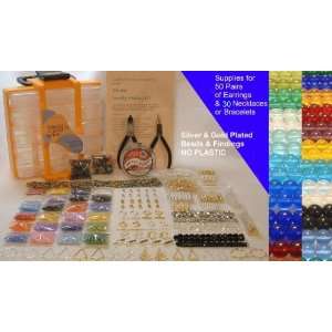  SUPER BEAD Kit with Tools   Organizer   Glass & Gemstone 