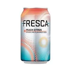 Fresca Peach Citrus Soda 12oz Cans (Pack Grocery & Gourmet Food